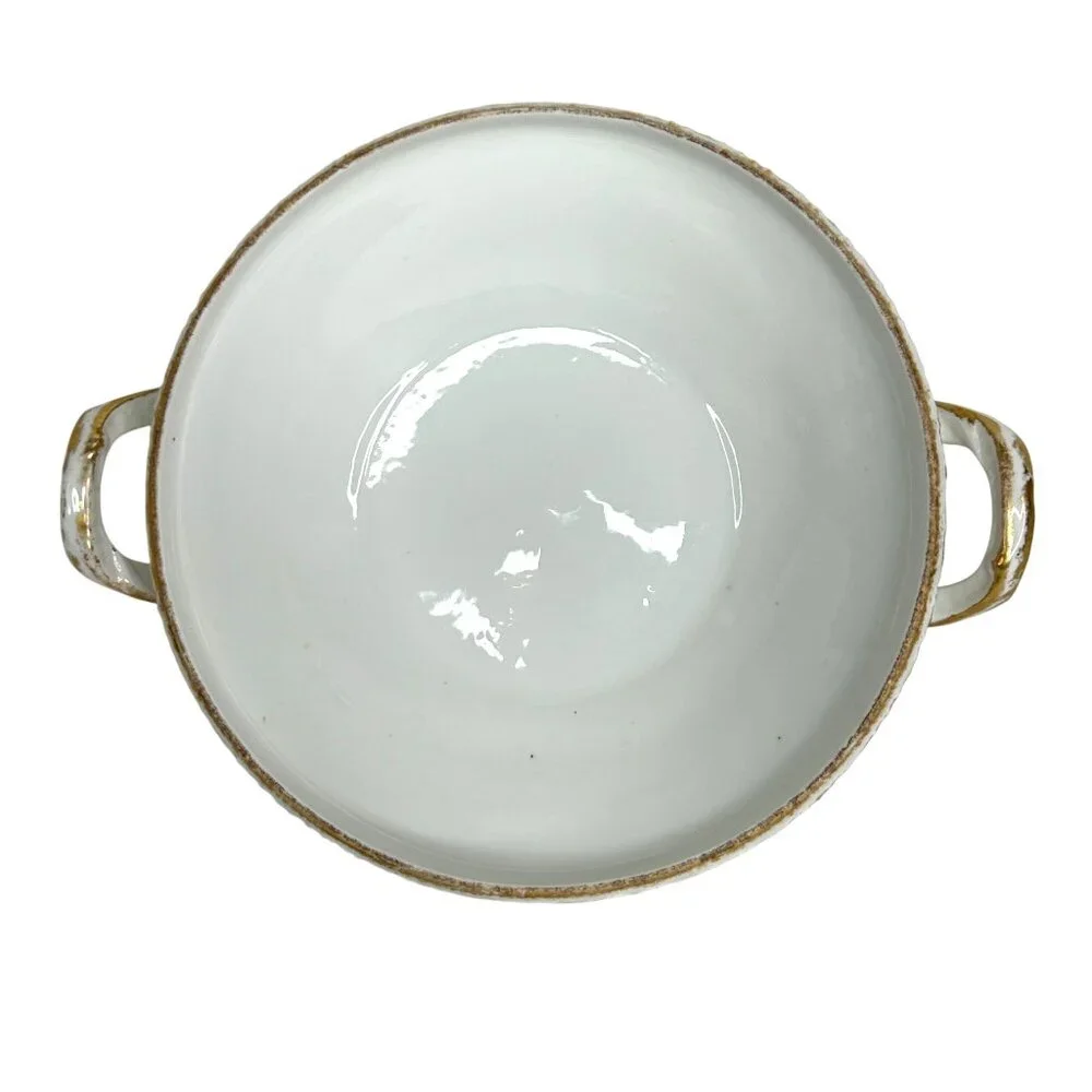 Antique Theodore Haviland Limoges France Covered Serving Bowl With‎ Lid Floral